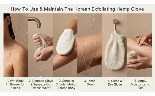Conjunto Exfoliante Konjac Y Guante De Cáñamo Coreano