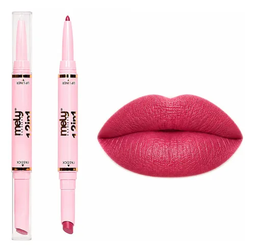 Labial Y Delineador De Labios 2en1 Ultra Matte Lipliner Mely