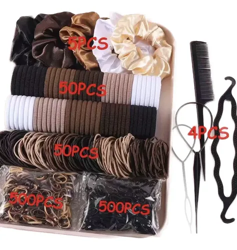 Kit 1109 Accesorios For Peinar Ligas Donas Y Pasadores ^