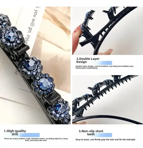 Clip De Diamante Falso Para Accesorios De Cabello