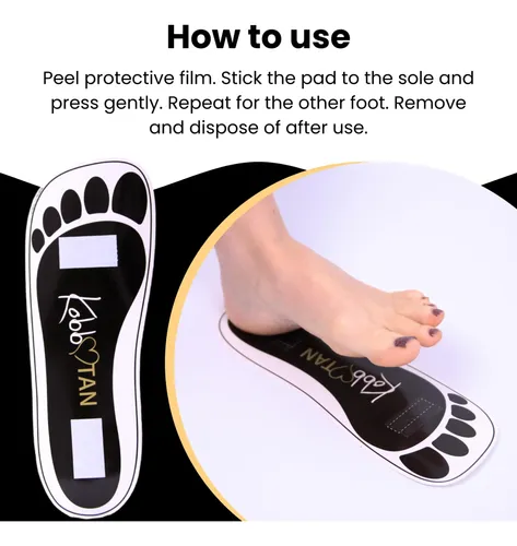 Pads Desechables Para Pies De Bronceado En Spray Kobbtan Neg