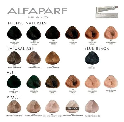 Alfaparf Evolution Kit X4 Tinturas 4 Oxidantes Coloración 3c