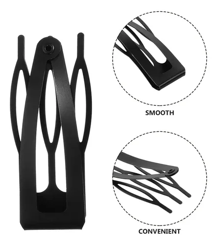 20 Broches De Pelo Negros Con Forma De Broche