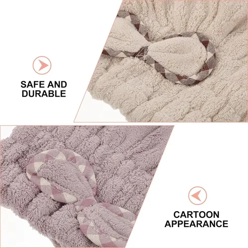 2 Gorras Coral Fast Dry Para Cabello, 2 Piezas