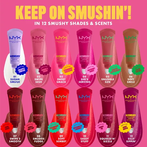 Nyx Bálsamo Labial Mate Smushy Matte Rosa 9 G
