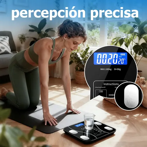 Bascula Digital Peso Personas 180 Kg Pesa Corporal Baño Rosa