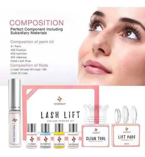 Kit Para Permanente De Pestañas Lifting Completo Iconsign