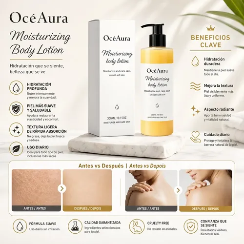 Loción Corporal Hidratante Oceaura Nutritiva Para Piel Seca