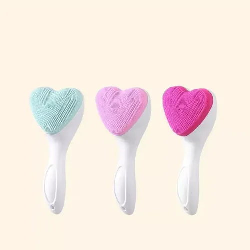 Cepillo Masajeador Limpiador Facial Silicona Manual