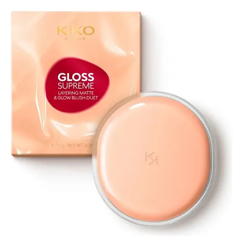 Rubor Kiko Milano Gloss Supreme Dúo Mate y Brillante 03 Your Mauve