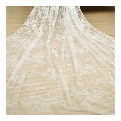Tela De Encaje Para Pestañas, Floral Negro Y Blanco