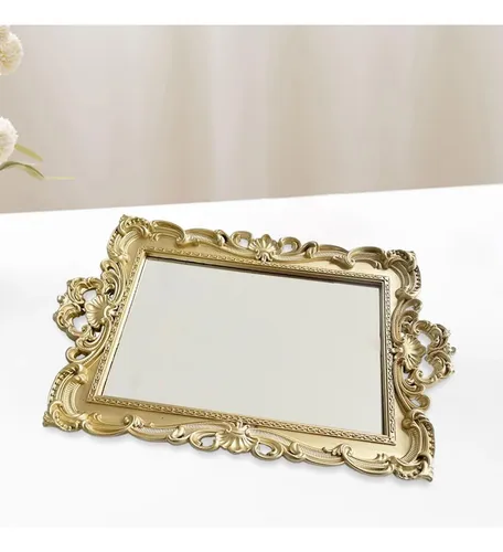 Plato Decorativo Espejo Para Maquillaje