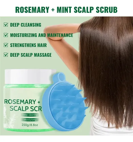 Exfoliante For Cabello Graso Con Masajeador De Cuero
