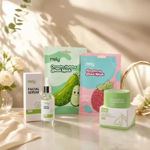 Combo Skincare Mely Serum+ Mascarillas+ Balsamo Desmaquillan