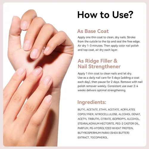Base 3-en-1 Nail Foundation Ve Protein