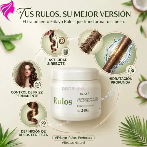 Kit Rulos Frilayp Shampoo + Acond X370ml Mascara X240ml