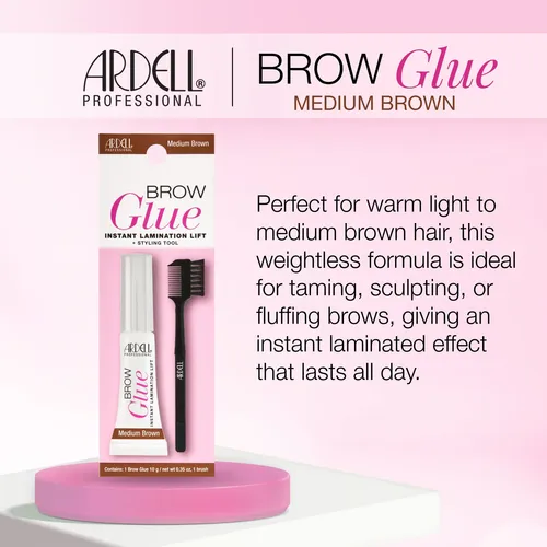 Gel Para Cejas Ardell Brow Glue Medium Brown 10g