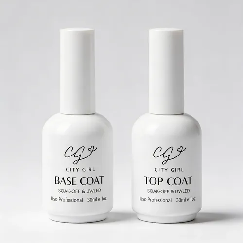 City Base Y Top 30 Ml Gelificadas Kit 2 Piezas Para Uñas
