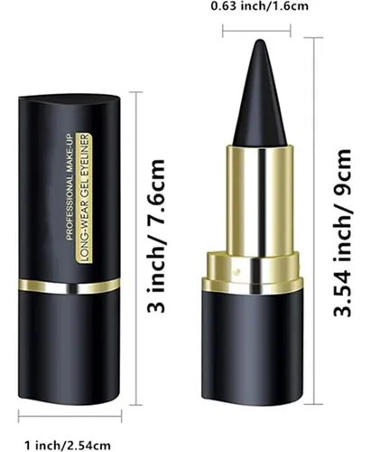 Lápiz Delineador En Gel Negro 2 Piezas Go Ho