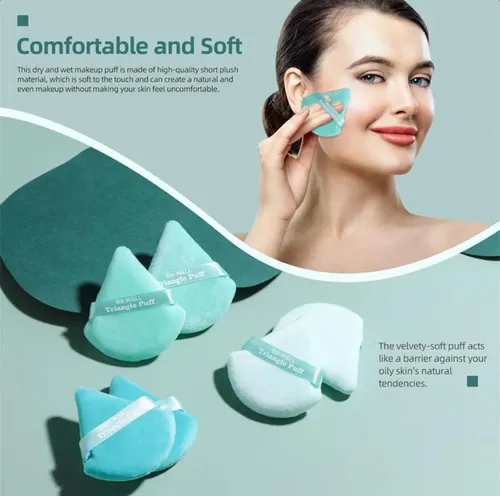 Set De 12 Esponjas De Maquillaje Bs-mall Triangle Puff