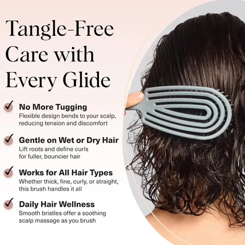 Peine Hueco Costillas Efecto Altura Cabello Estilo Minimalis