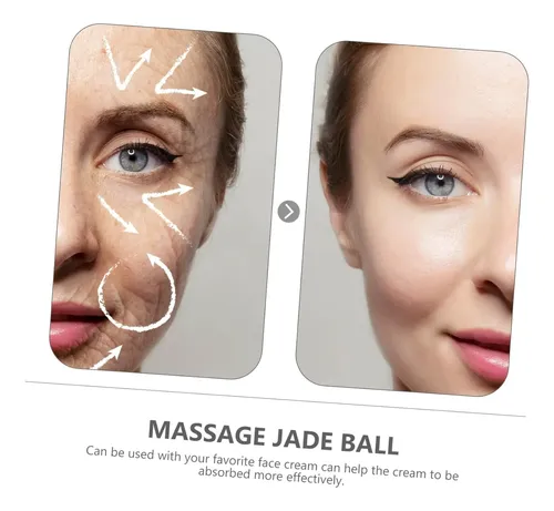 Rodillo De Jade Refrigerante Para Masaje Facial Y Cuello