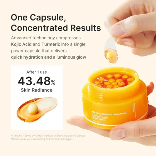 Crema En Cápsulas Iluminadora De Vitamina C Con Ácido Kójico