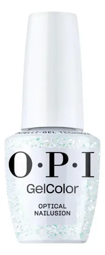 Opi Gelcolor Intelli Optical Nailusion Semipermanente X15 Ml Blanco Con Glitter