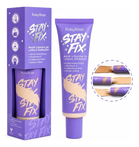 Base Mate Stay Fix Ruby Rose Larga Duración Alta Cobertura