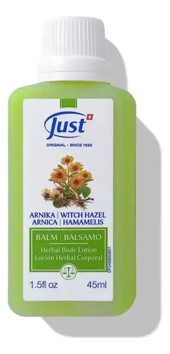 Swiss Just Bálsamo | Arnica Y Hamamelis | Viajero 45ml.