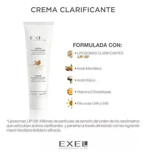 Exel Crema Clarificante Con Liposomas Aclarantes