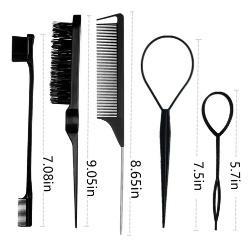 Juego De Cepillos Para El Cabello Zvorei De 8 Piezas Con 4 H