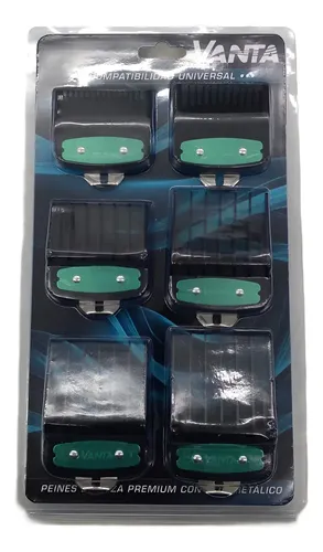 Kit De Peines Alzas Universales Vanta X 6 Con Clip Metálico