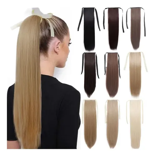 Cola Pelo Sintético Con Cinta 70cm De Largo Lacia Ponytail