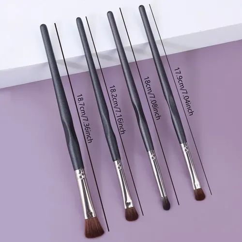 4 Pinceles Profesionales Para Sombras Y Difuminar Ojos