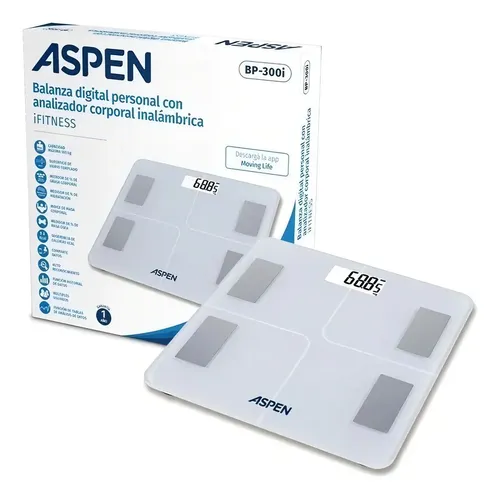 Aspen Balanza Digital Analizador Corporal Ifitness Bp-300i Color Gris