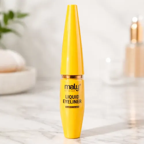 Delineador Líquido Para Ojos Mely Waterproof Envase Amarillo