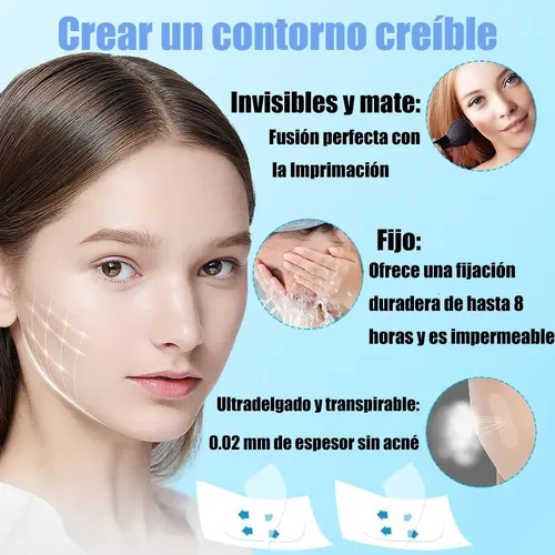 120 Piezas Face Lift Tape Para Rostro – Cintas Elásticas