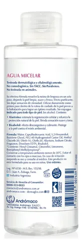 Dermaglos Agua Micelar 6 En 1 Desmaquillante X 400 Ml