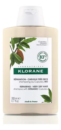 Shampoo Klorane Cupuacu Bio Cabellos Secos Y Dañados X 200