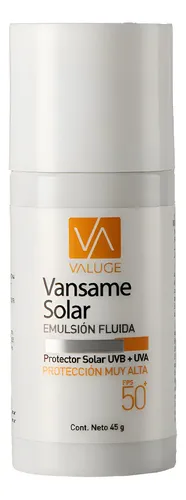 Vansame Protector Solar Fps 50+ Facial Emulsión X45gr