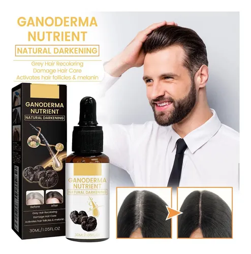 Aceite Sérum Para Cabello Gris De 30 Ml Que Renueva El Color