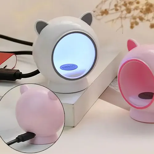 Adorable Mini Cabina Para Uñas Gatitito Secador Gel Uv Led