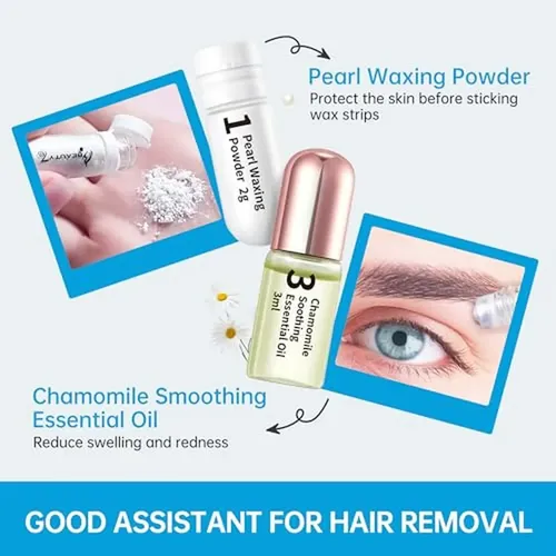 Tiras De Cera Para Cejas Sensibles Beauty7 Para Hombre, Depi