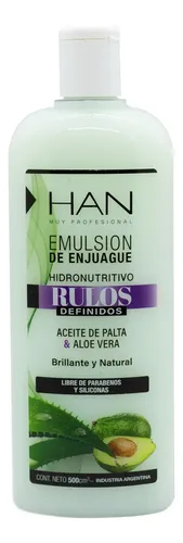 Han Kit Rulos Shampoo Emulsion Mascara Crema Peinar Gel 3c