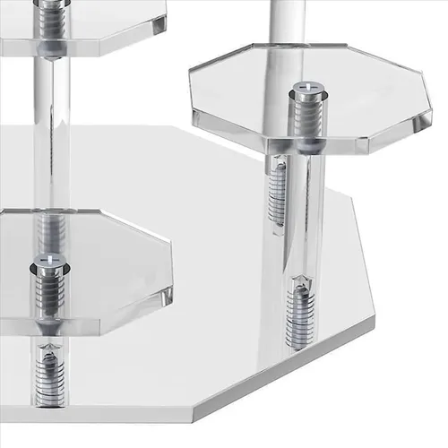 Expositor Acrílico Con 3 Elevadores, Organizador De Perfumes