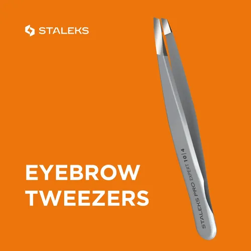 Pinzas Para Cejas Staleks Pro Expert 10 Puntas Finas