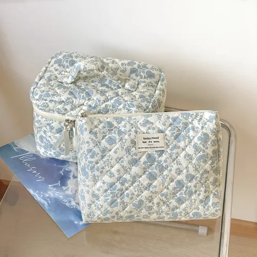 3 Cosmetiqueras Floral Mujer Bolsas Maquillaje Viaje Color