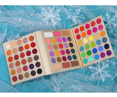 Paleta 86 Sombras Colores Vibrantes Maquillaje Profesional