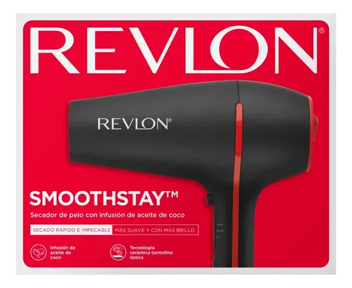 Secador De Pelo Revlon Smoothstay Infusión De Coco Anti Frizz (RVDR5317LA2AV1)
